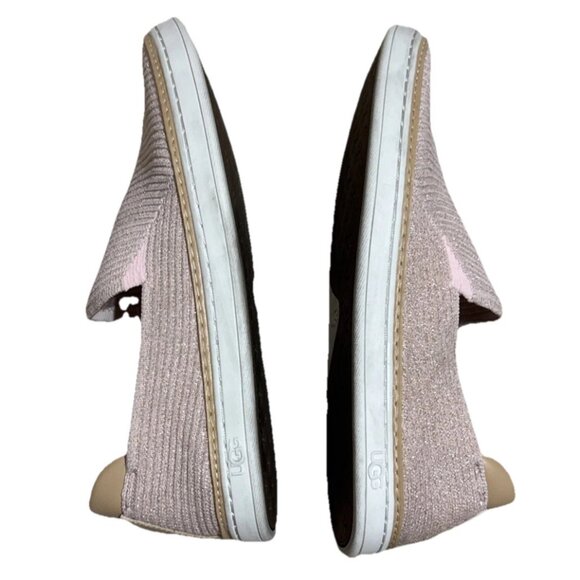 UGG Sammy Metallic Slip-On Sneaker Women's Rose Gold 1113450 Sparkle 8 - Picture 4 of 5